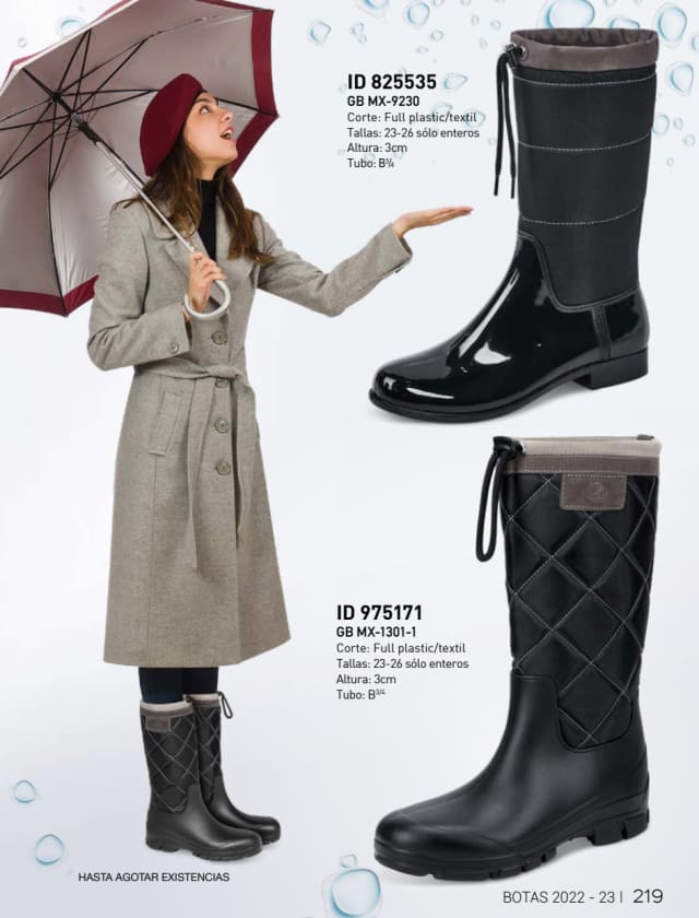 Catálogo  price shoes botas 2022 2023 calzado Full plastic textil  - Price Shoes Botas 2022-2023